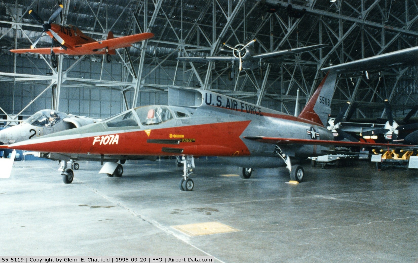 55-5119, 1955 North American F-107A C/N 212-2, YF-107A at the National Museum of the U.S. Air Force