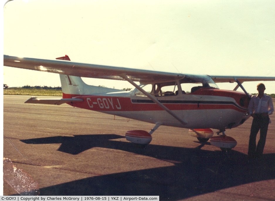 C-GOYJ, 1974 Cessna 172M C/N 17263968, After summer evening flight