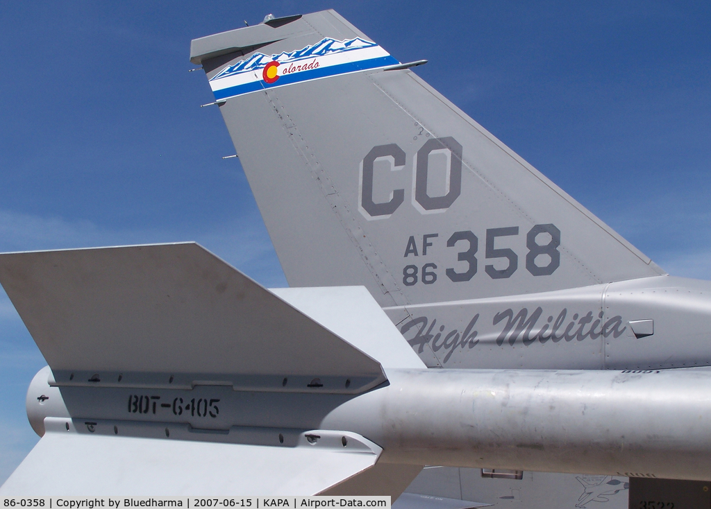 86-0358, 1986 General Dynamics F-16C Fighting Falcon C/N 5C-464, 