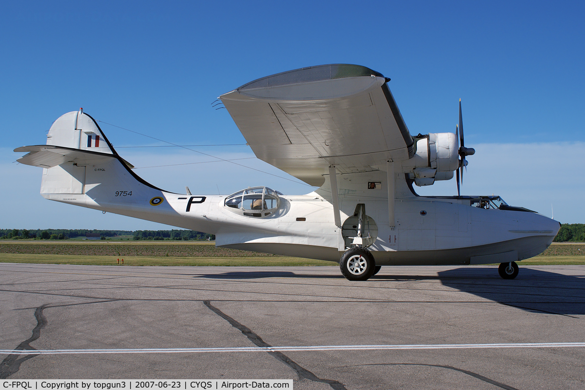 C-FPQL, 1940 Consolidated Vultee PBY-5A C/N CV-417, Arriving for an Airshow.