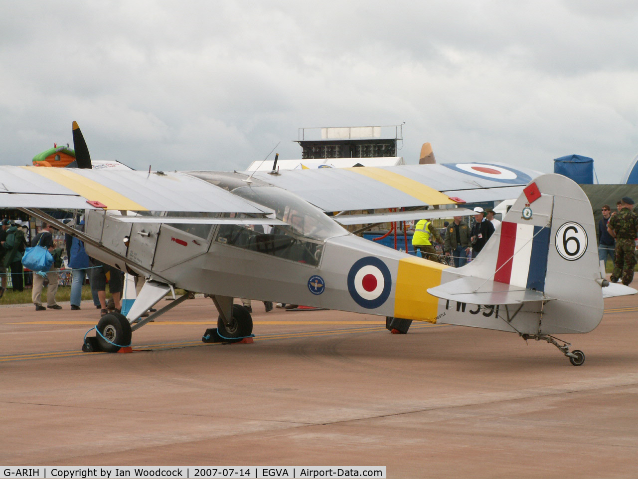 G-ARIH, 1946 Auster 6A Tugmaster C/N 2463, Auster 6A/RIAT Fairford (carries TW591)
