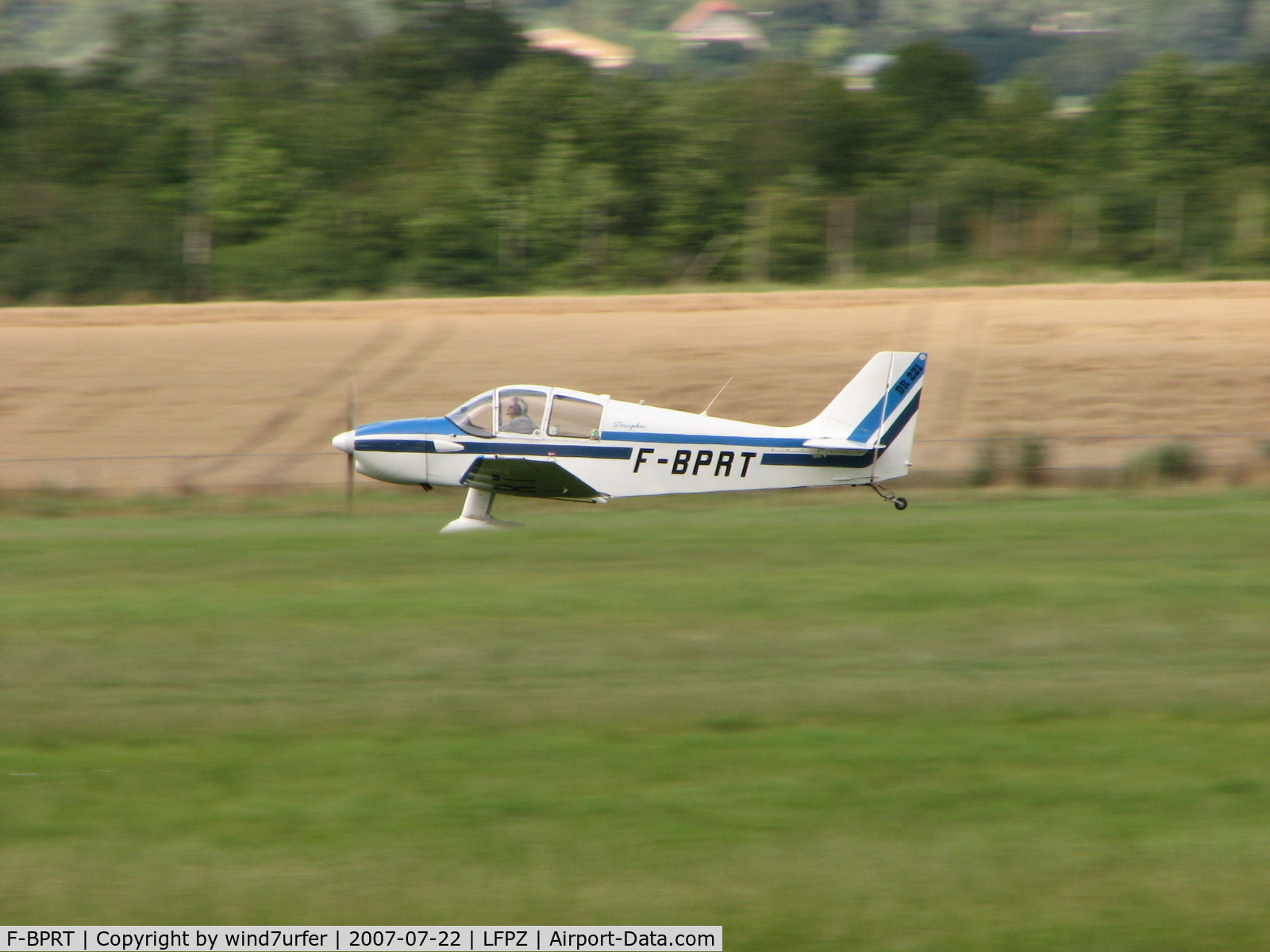 F-BPRT, CEA Jodel DR-221 Dauphin C/N 128, Touch\'n go\'s at Saint Cyr near Versailles