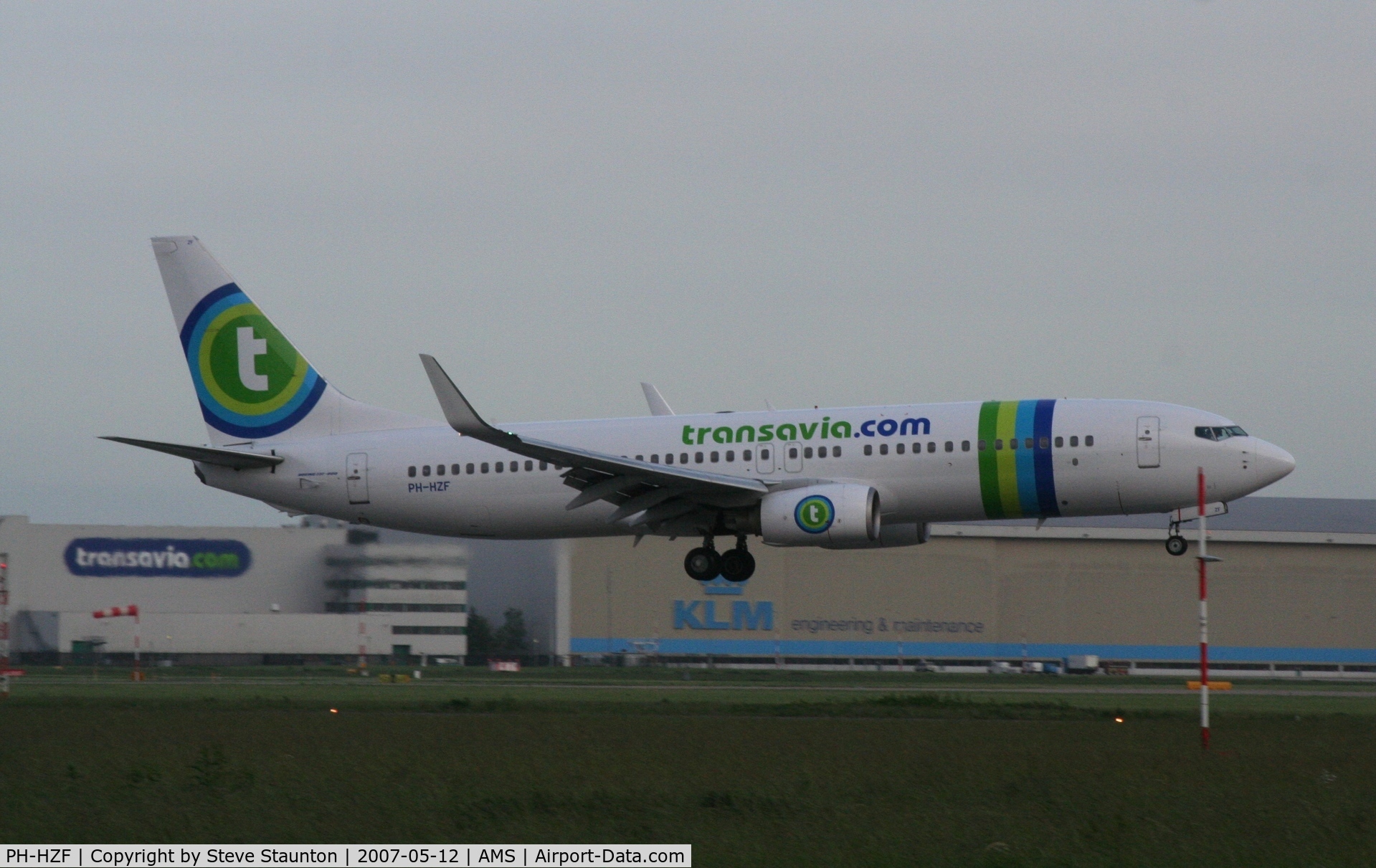 PH-HZF, 1999 Boeing 737-8K2 C/N 28378, Taken on a gloomy evening at Schipol