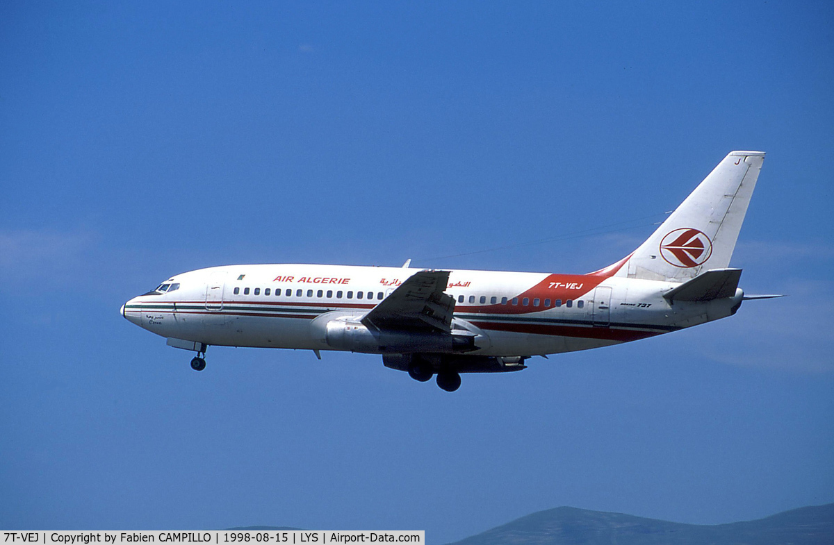 7T-VEJ, 1975 Boeing 737-2D6 C/N 21063-407, Air Algerie