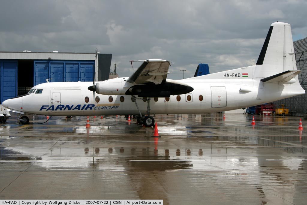 HA-FAD, 1971 Fokker F-27-500 Friendship C/N 10449, Now with t/s