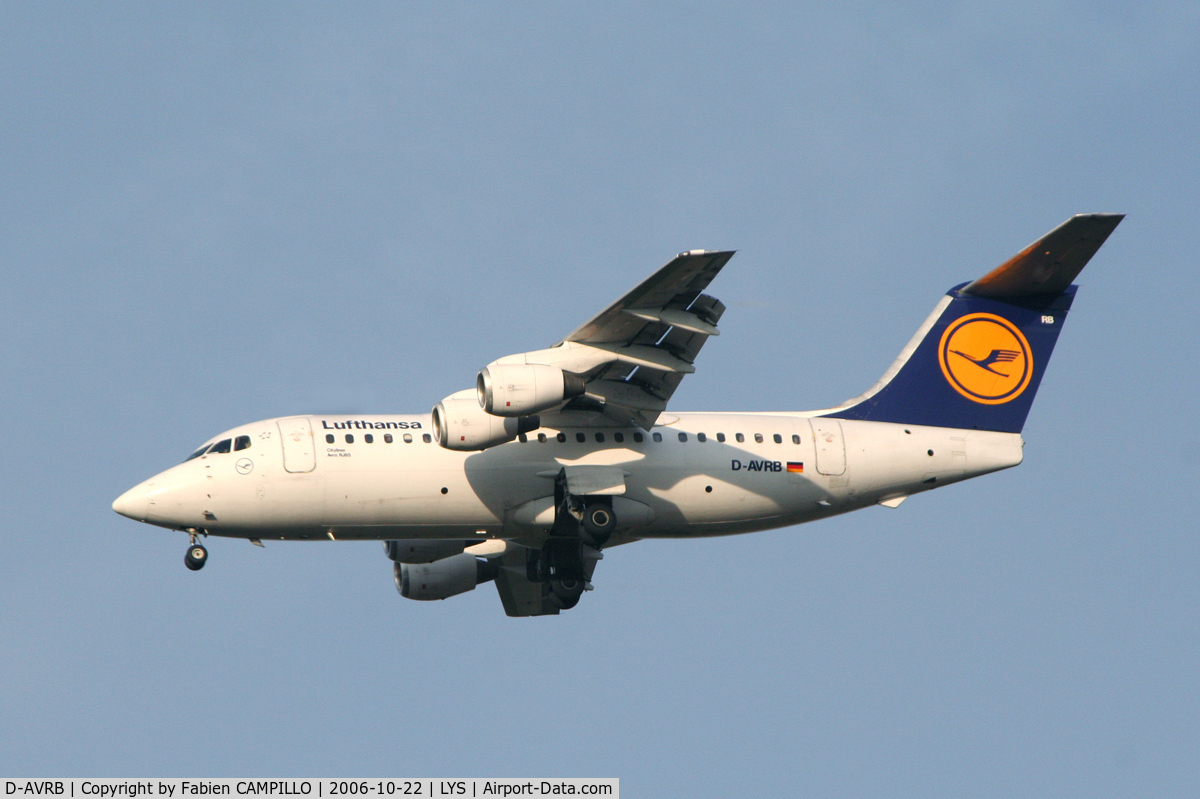 D-AVRB, 1994 British Aerospace Avro 146-RJ85 C/N E.2253, Lufthansa (Cityline)
