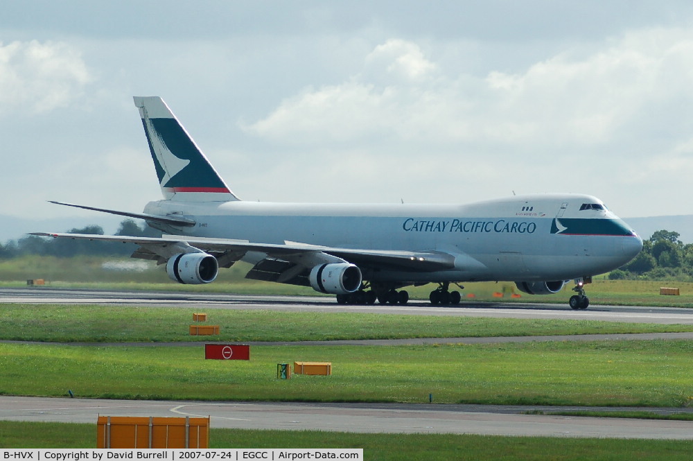 B-HVX, 1990 Boeing 747-267F/SCD C/N 24568, Cathay Pacific Cargo - Landing