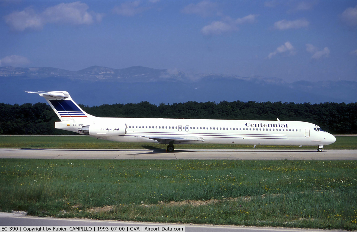 EC-390, 1988 McDonnell Douglas MD-83 (DC-9-83) C/N 49578, Centennial to EC-FSZ
