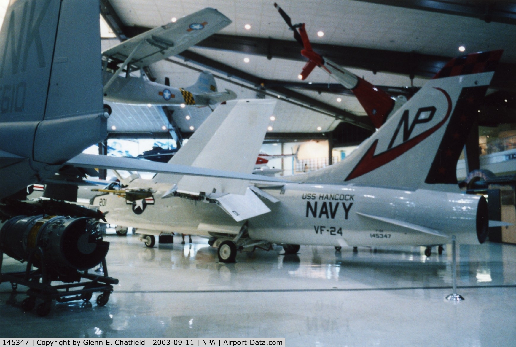 145347, 1957 Vought F-8A Crusader C/N Not found 145347, F8U-1/F-8A at the National Museum of Naval Aviation