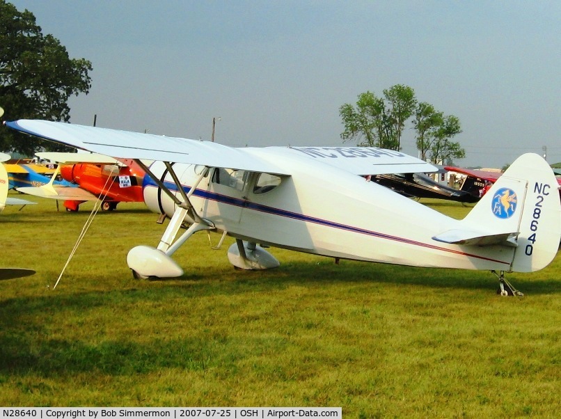 N28640, 1940 Fairchild 24W-40 C/N W40-160, Airventure '07