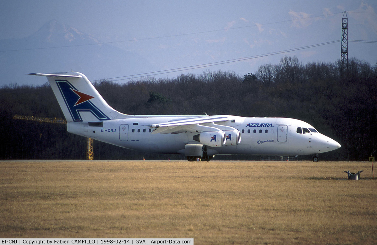 EI-CNJ, 1996 British Aerospace Avro 146-RJ85 C/N E.2300, Azzura Air