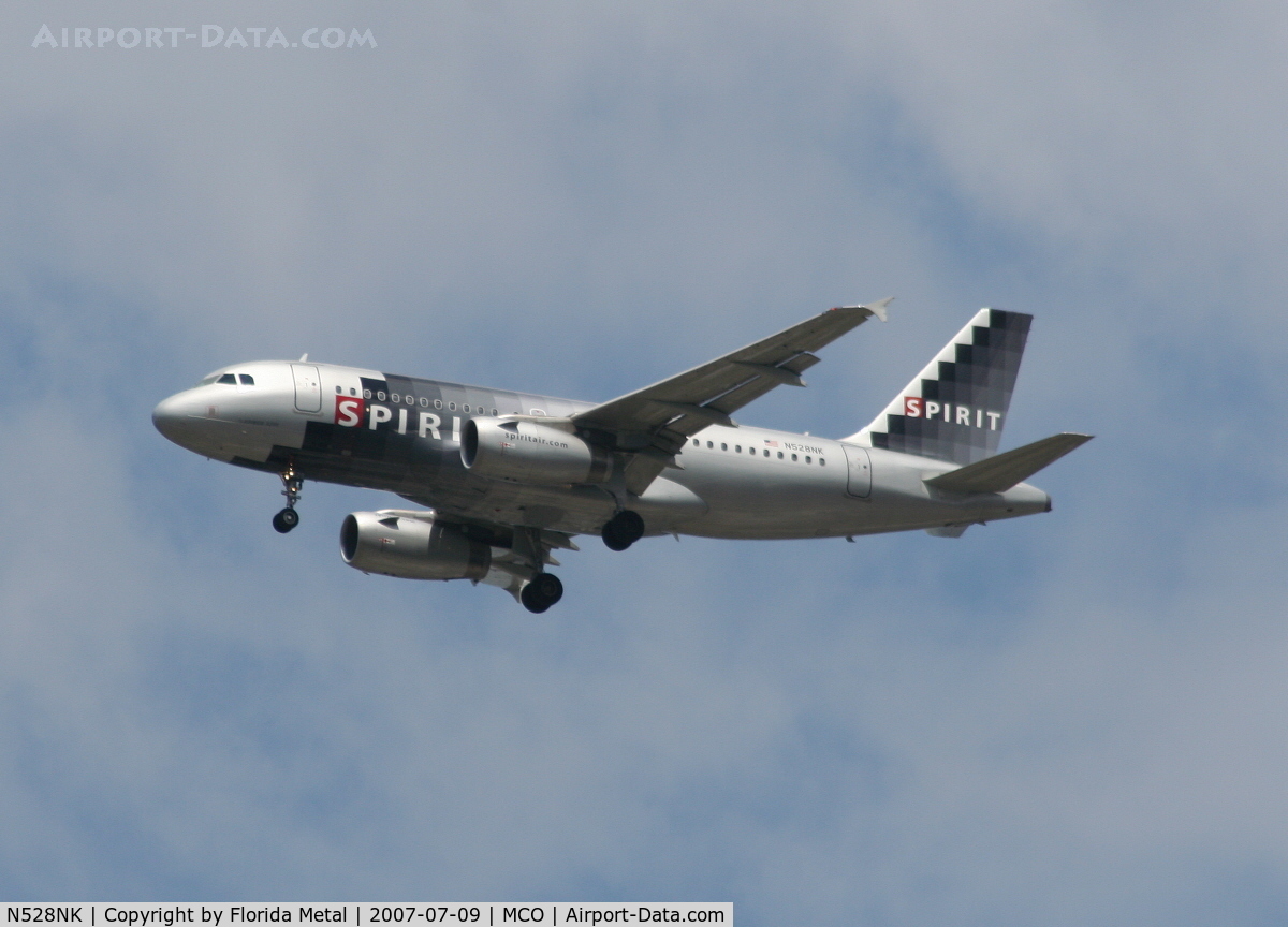 N528NK, 2007 Airbus A319-132 C/N 2983, Spirit