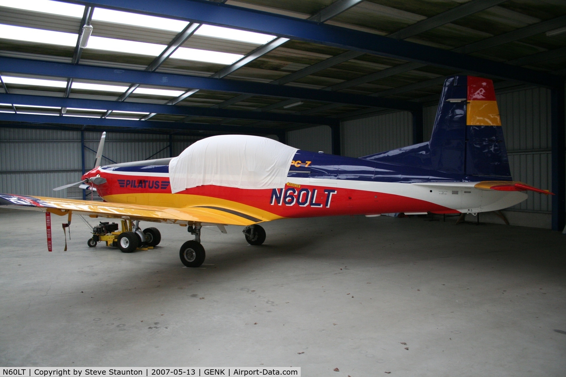 N60LT, 1999 Pilatus PC-7 C/N 615, Taken on an Aeroprint tour @ Genk