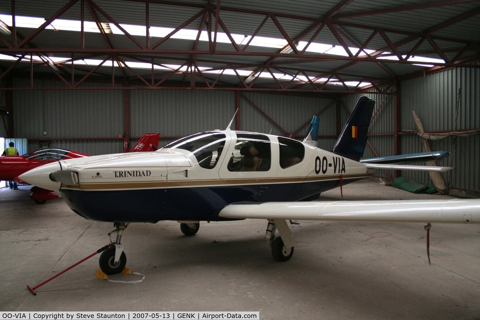 OO-VIA, 1990 Socata TB-20 Trinidad C/N 1031, Taken on an Aeroprint tour @ Genk