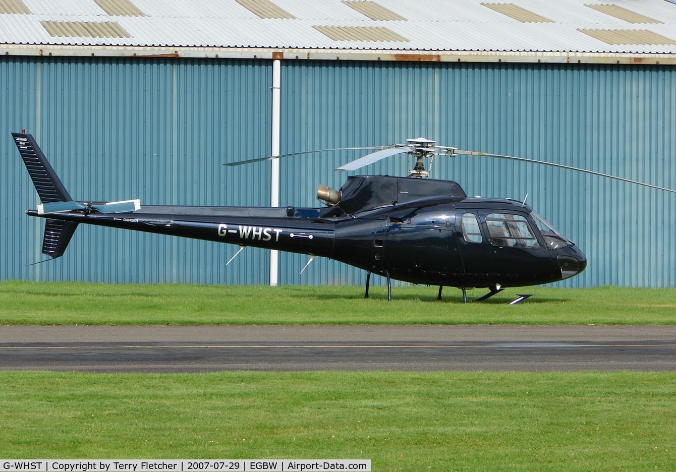 G-WHST, 1996 Eurocopter AS-350B-2 Ecureuil Ecureuil C/N 2915, early Sunday morning at Wellesborne Mountford