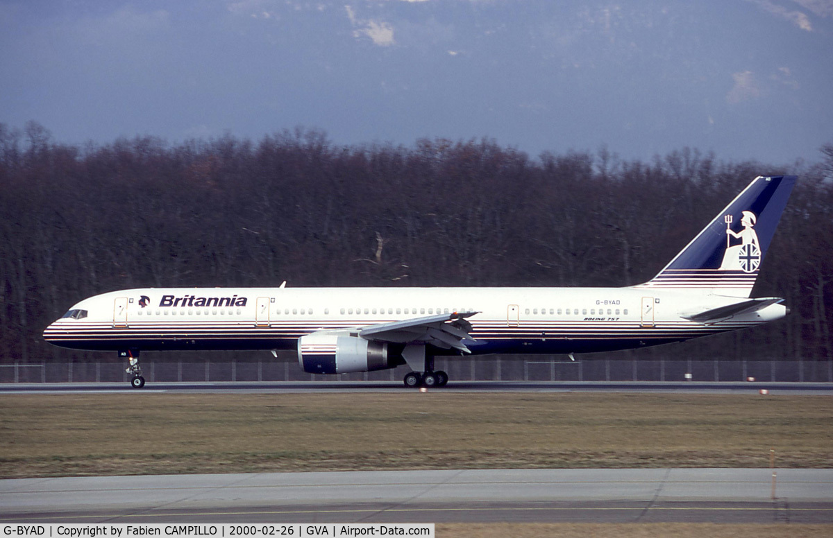 G-BYAD, 1992 Boeing 757-204 C/N 26963, Britannia Airways
