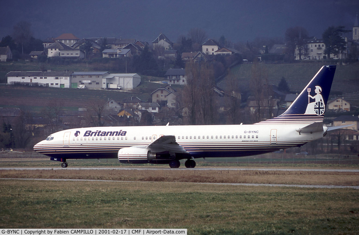 G-BYNC, 2000 Boeing 737-804 C/N 30465, Britannia Airways