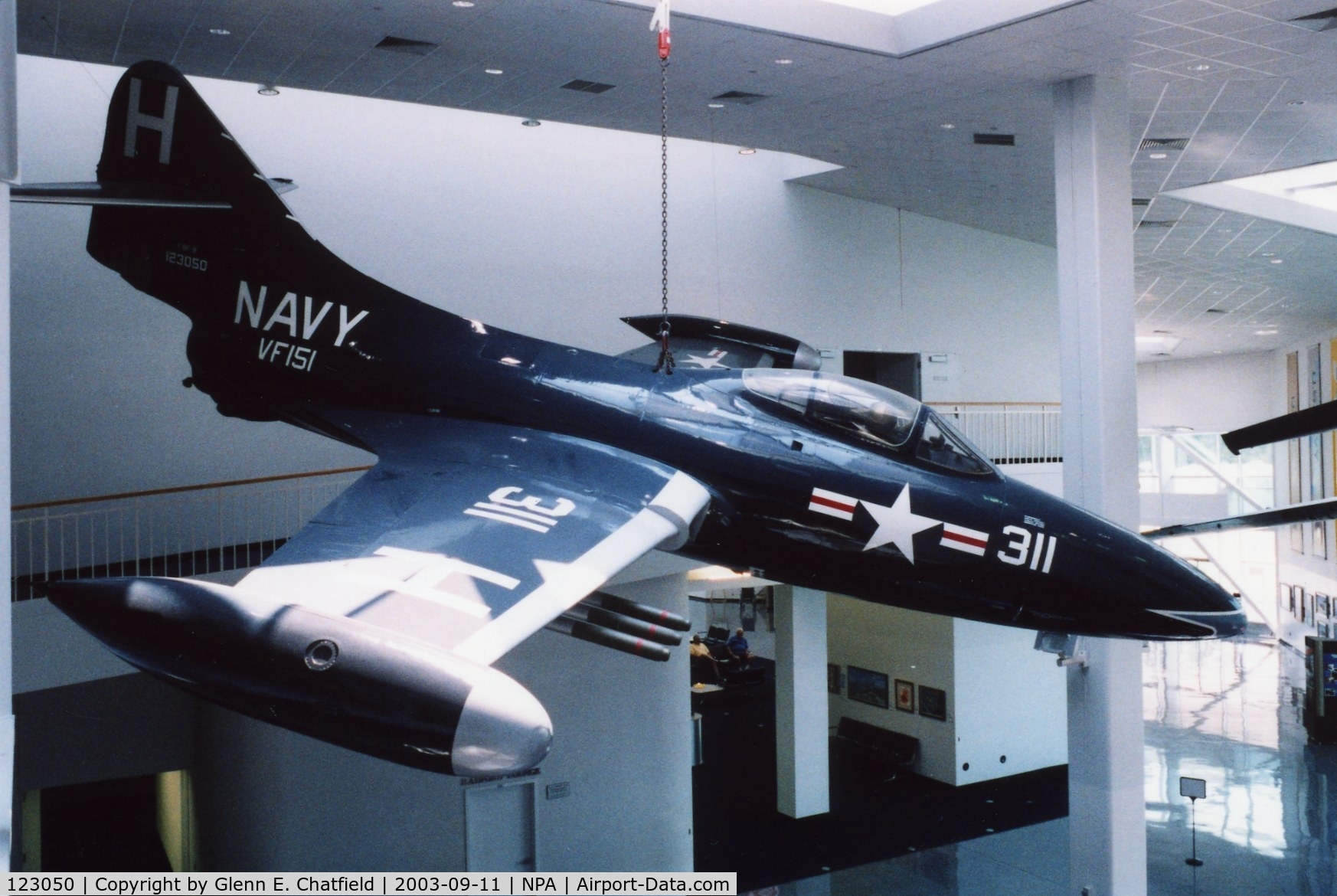 123050, Grumman F9F-2 Panther C/N K-65, F9F-2/F-9B at the National Museum of Naval Aviation