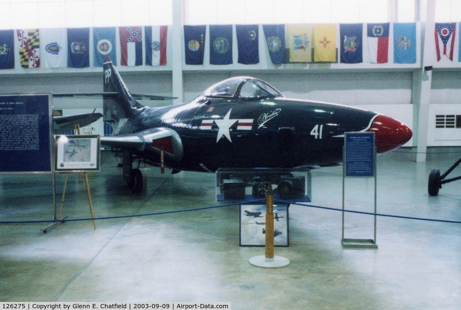 126275, 1950 Grumman F9F-5P Panther C/N Not found 126275, F9F-5P/F-9E At the Battleship Alabama Memorial