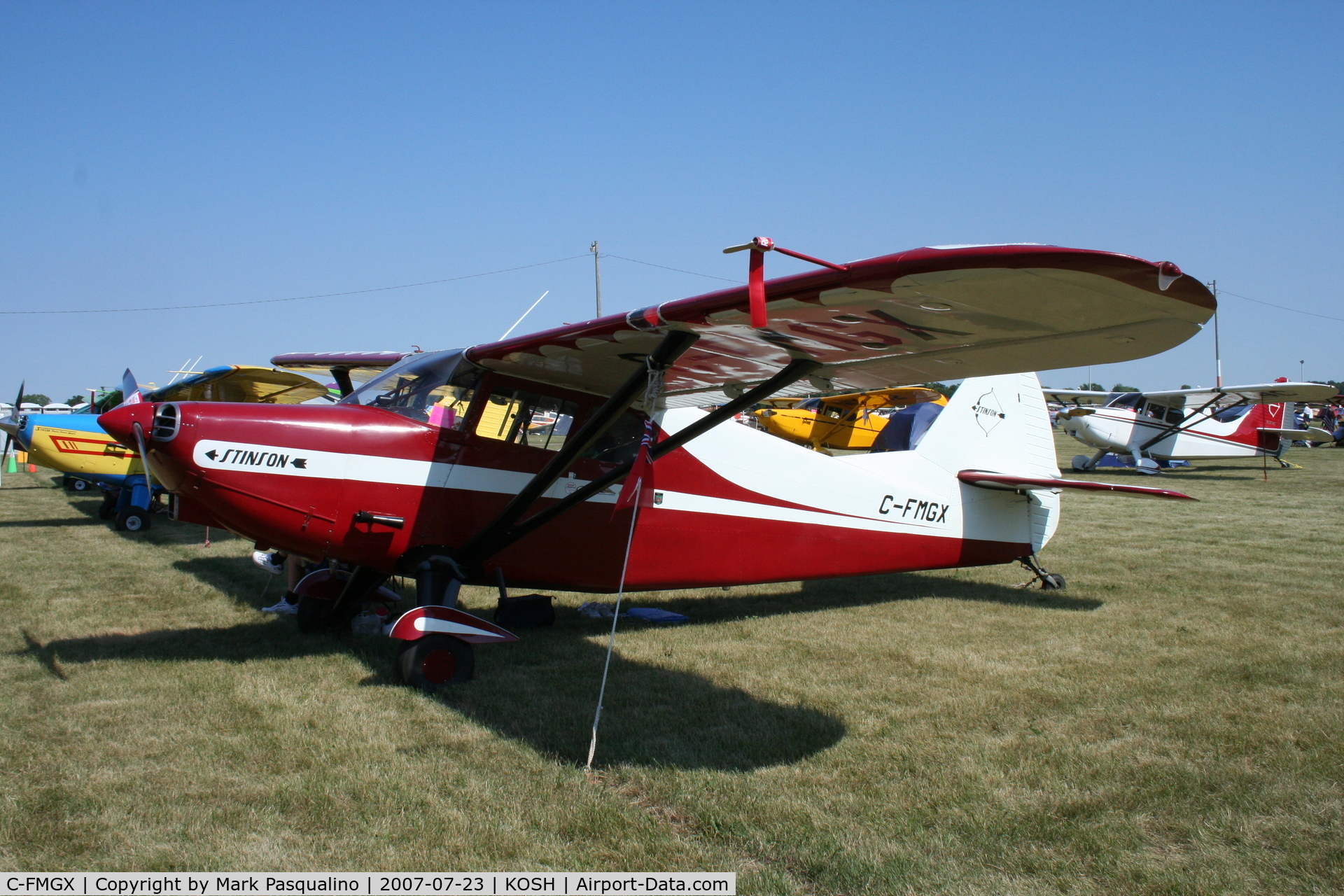 C-FMGX, 1947 Stinson 108-2 Voyager C/N 108-2986, Stinson 108-2