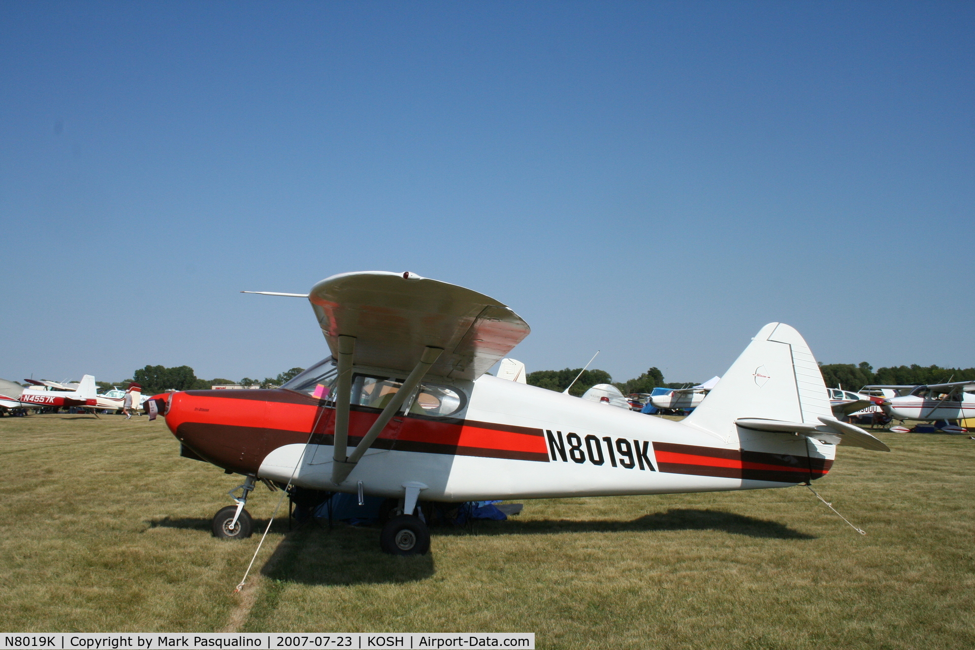 N8019K, 1947 Stinson 108-2 Voyager C/N 108-3019, One of three Stinson 108 aircraft with a nose wheel.