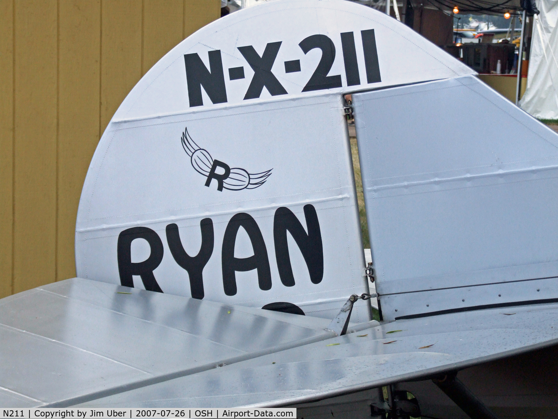 N211, 1990 Ryan NYP Replica C/N 2, on display at 