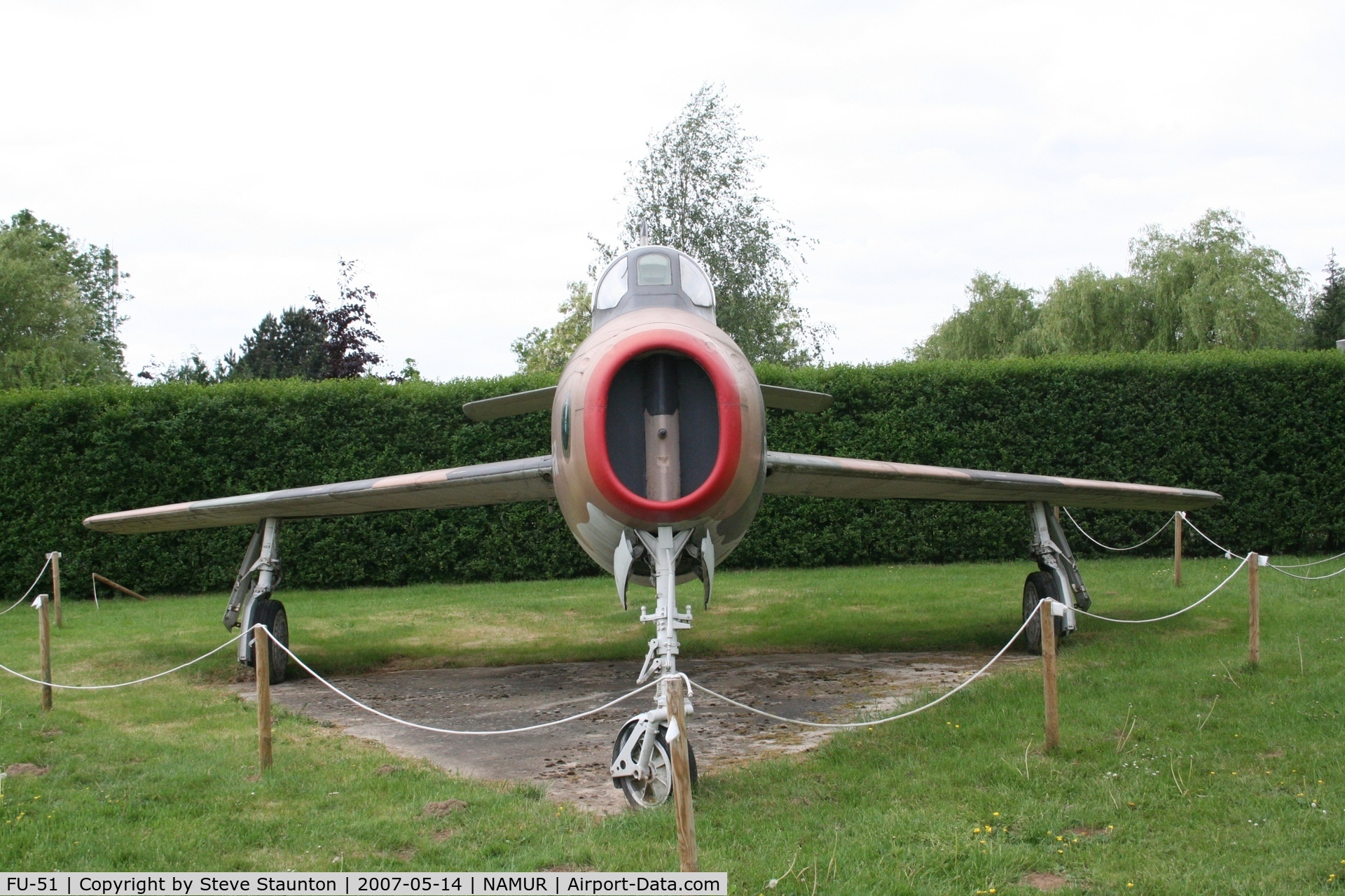 FU-51, Republic F-84F Thunderstreak C/N Not found (52-7215), Taken on an Aeroprint tour @ Namur