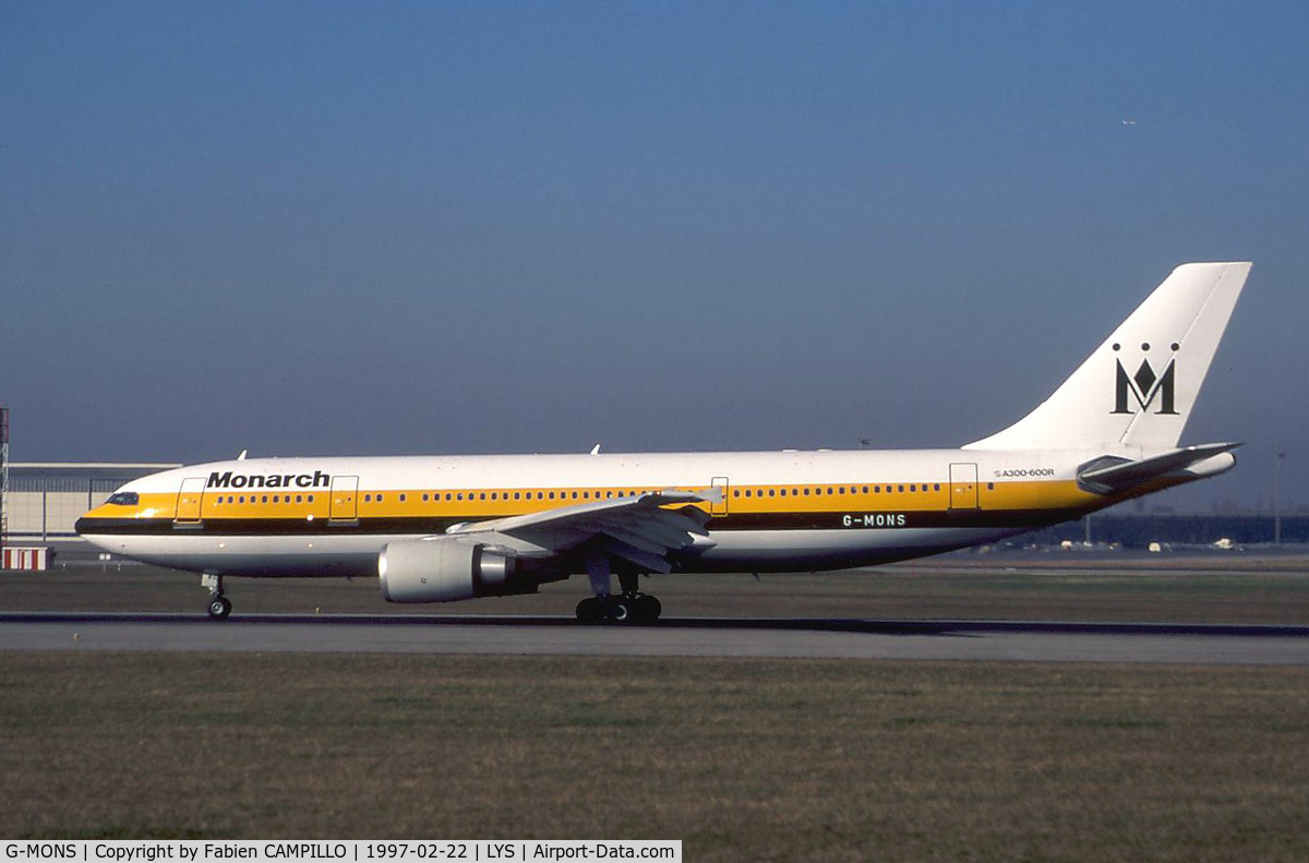 G-MONS, 1989 Airbus A300B4-605R C/N 556, Monarch