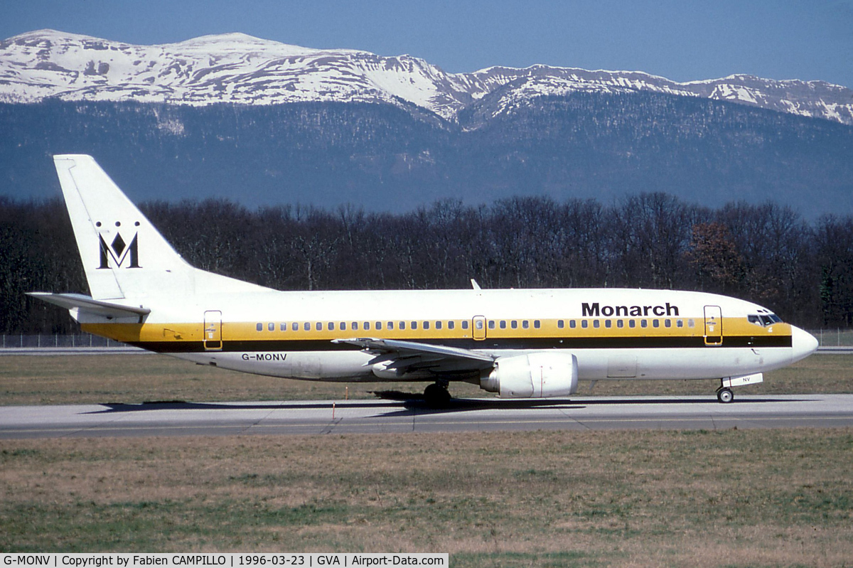 G-MONV, 1991 Boeing 737-33A C/N 25033, Monarch