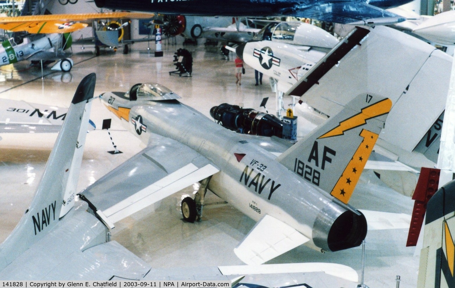 141828, Grumman F11F-1 Tiger C/N 145, F11F-1/F-11A at the National Museum of Naval Aviation