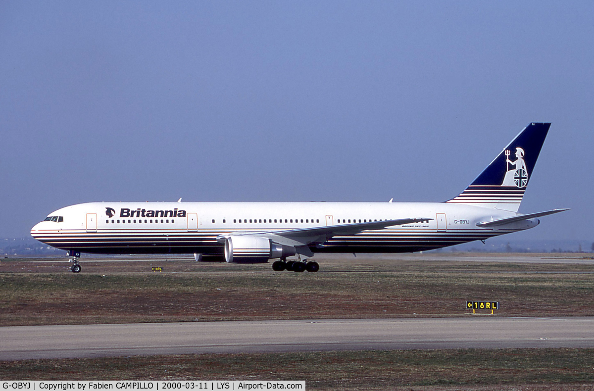 G-OBYJ, 2000 Boeing 767-304 C/N 29384, Britannia Airways