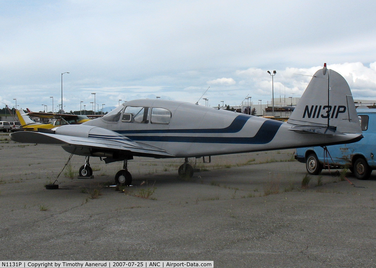 N1131P, 1955 Piper PA-23 Aztec C/N 23-141, General Aviation Parking area at Anchorage International