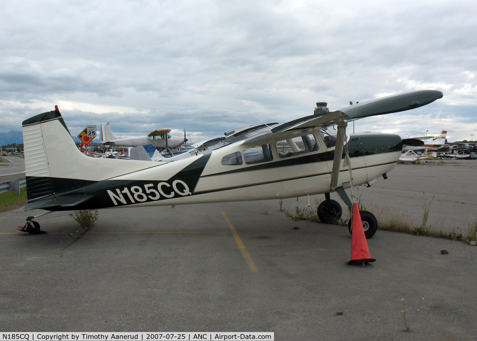 N185CQ, 1962 Cessna 185A Skywagon C/N 1850400, General Aviation Parking area at Anchorage International