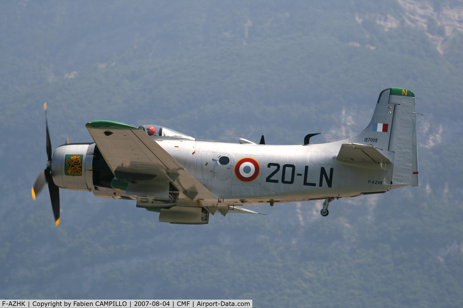 F-AZHK, Douglas AD-4N Skyraider C/N 7802, Technolac 2007