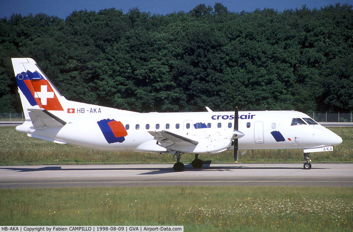HB-AKA, 1989 Saab 340B C/N 340B-160, Crossair