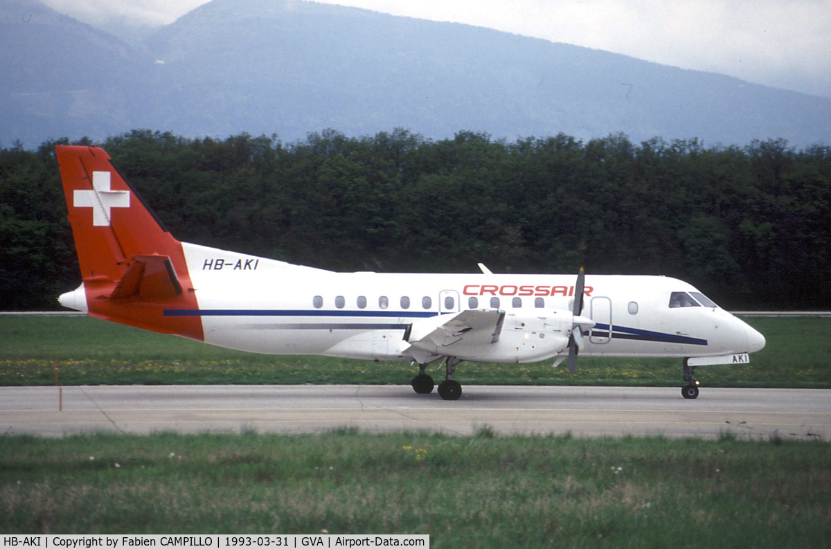 HB-AKI, 1990 Saab 340B C/N 340B-208, Crossair