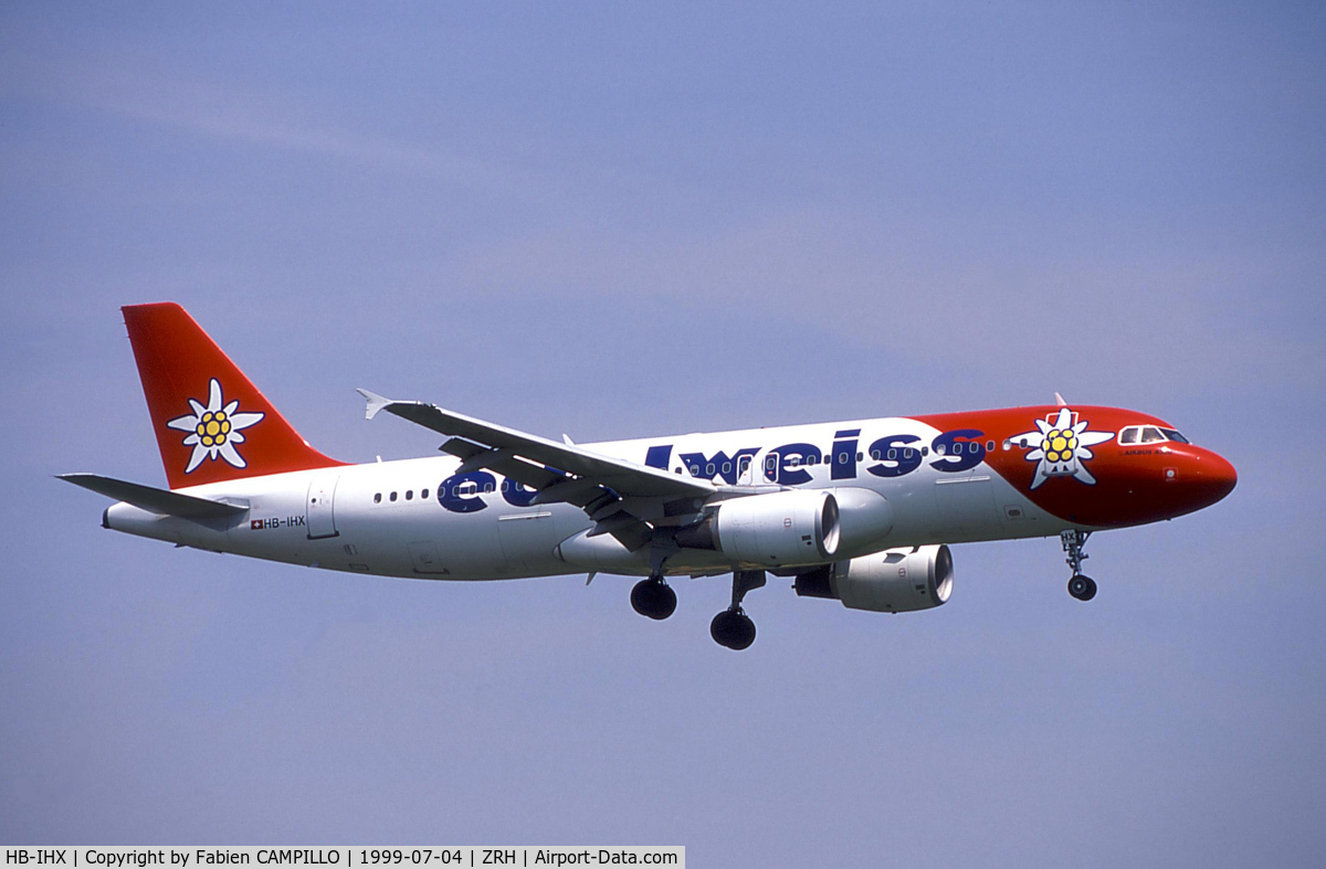 HB-IHX, 1998 Airbus A320-214 C/N 0942, Edelweiss