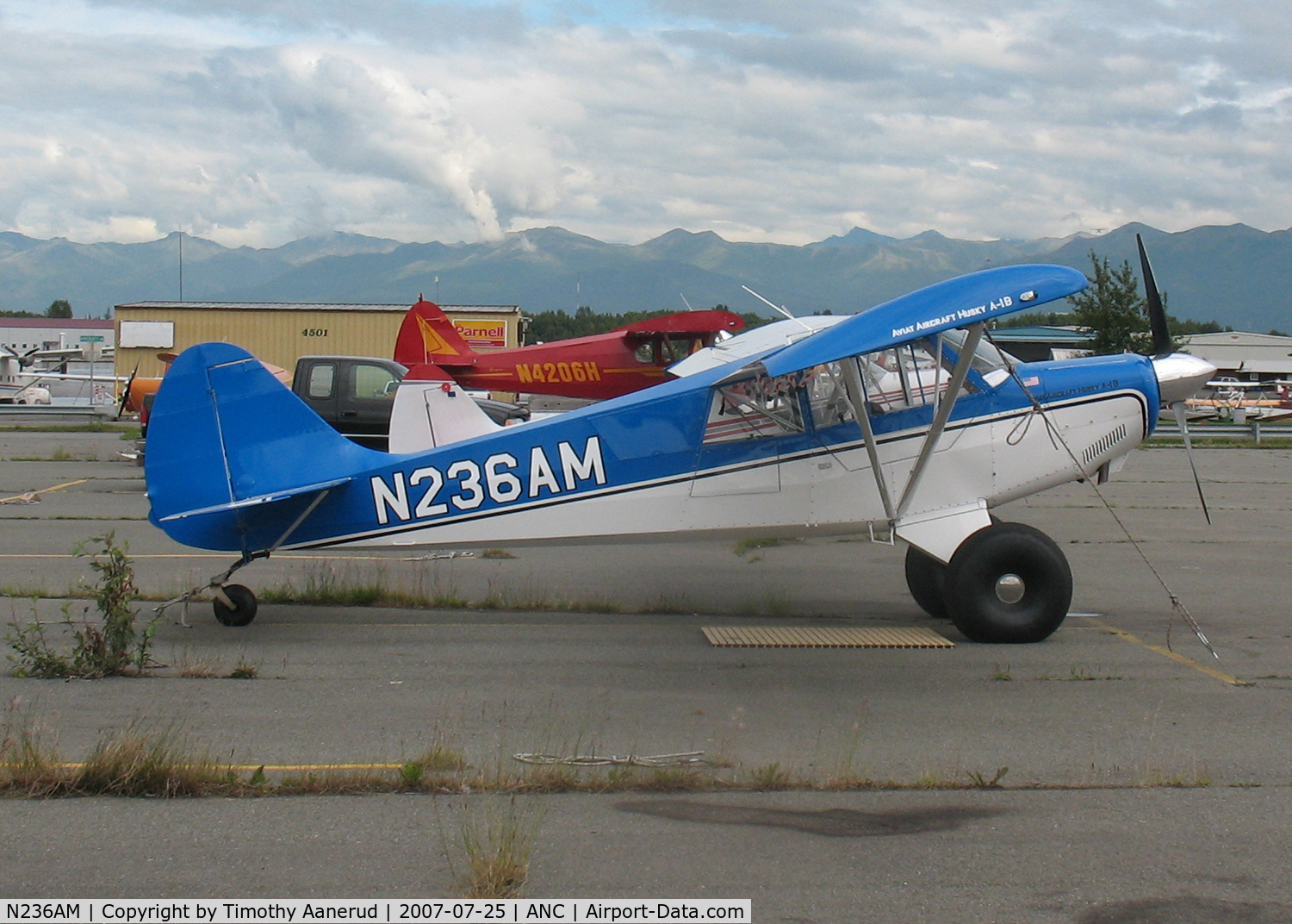 N236AM, 2006 Aviat A-1B Husky C/N 2360, General Aviation Parking area at Anchorage International