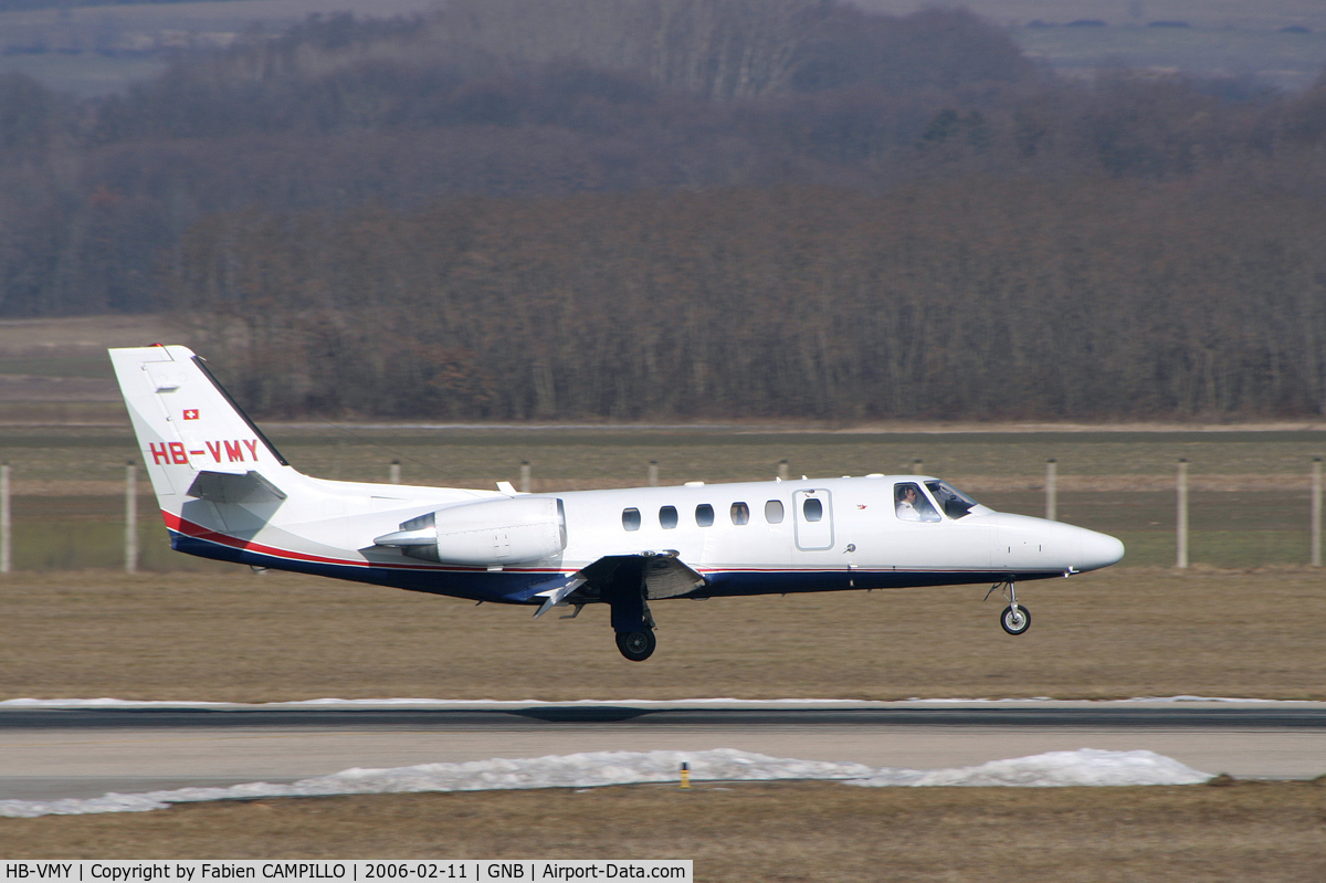 HB-VMY, 2001 Cessna 550 Citation Bravo C/N 550-0964, Jet Aviation Business Jets AG