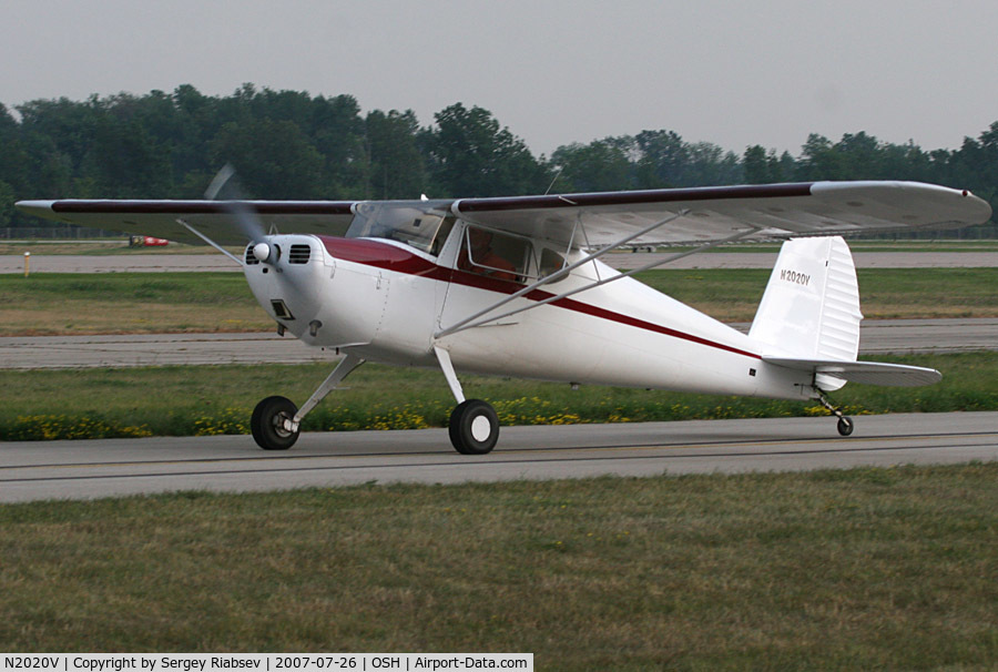N2020V, 1947 Cessna 140 C/N 14292, EAA AirVenture 2007