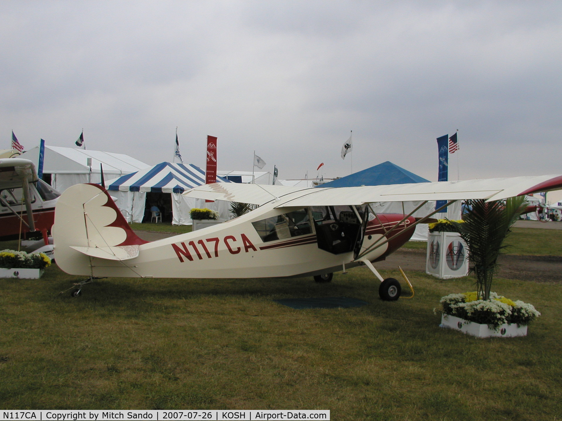 N117CA, American Champion 7EC C/N 1008-2007, EAA AirVenture 2007.