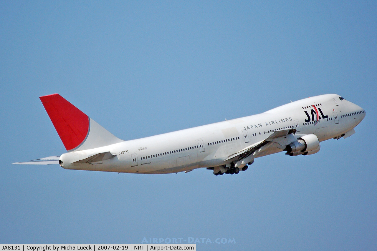 JA8131, 1979 Boeing 747-246B C/N 21680, Climbing out of Narita