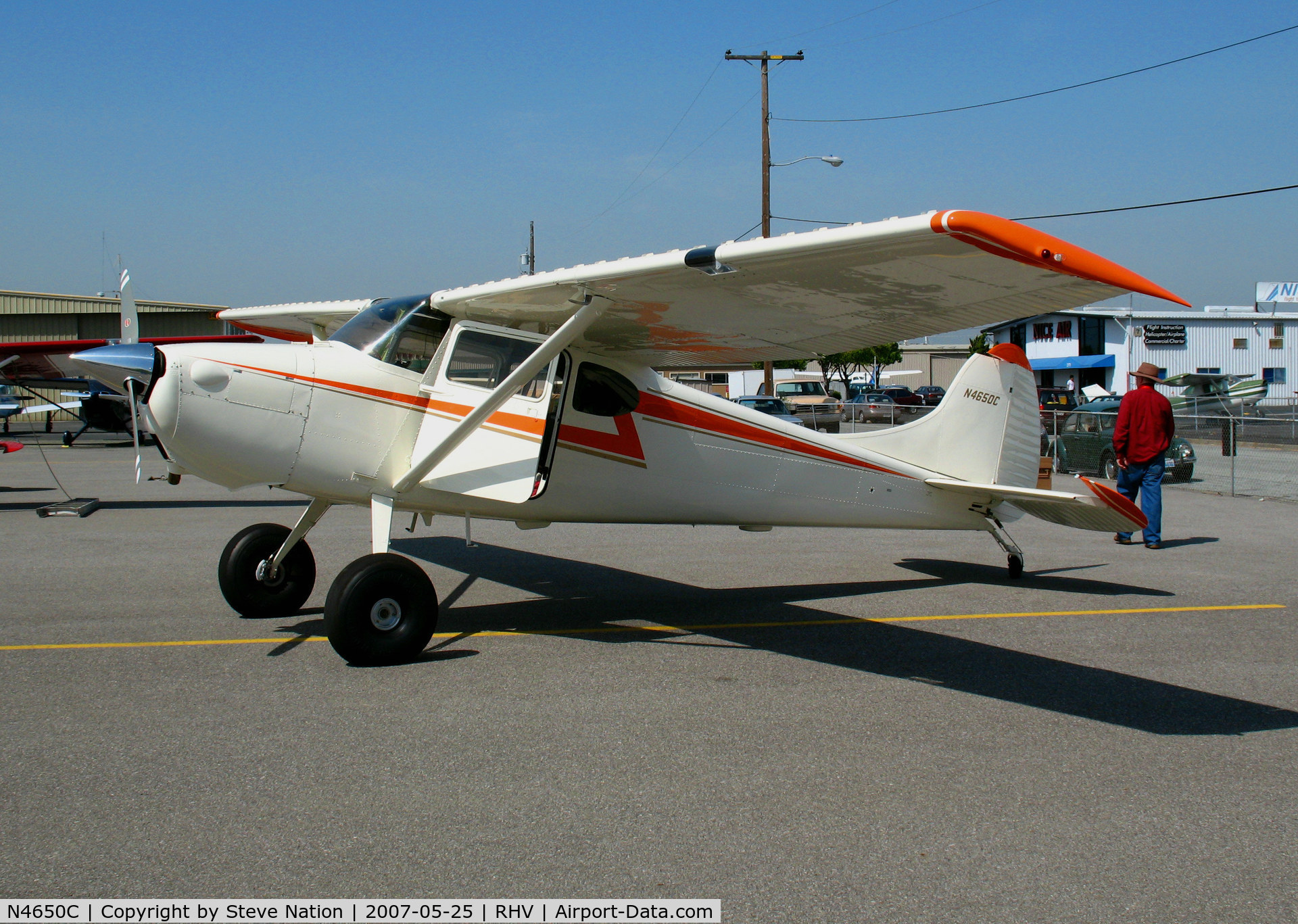 N4650C, 1953 Cessna 170B C/N 25594, 1953 Cessna 170B with big tires @ Reid-Hillview Airport, CA