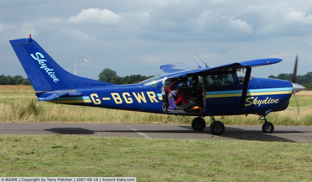 G-BGWR, 1966 Cessna U206A Super Skywagon C/N U206-0653, photo taken at Tilstock Airfield , Shropshire , UK