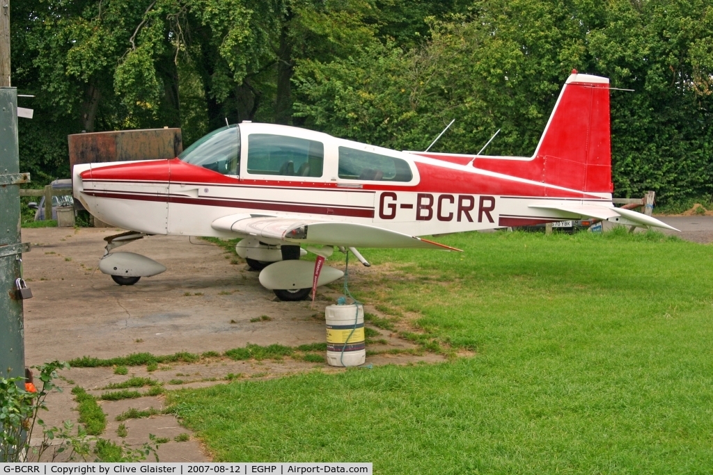 G-BCRR, 1974 Grumman American AA-5B Tiger C/N AA5B-0006, Minus prop - Registered new in the UK November 1993