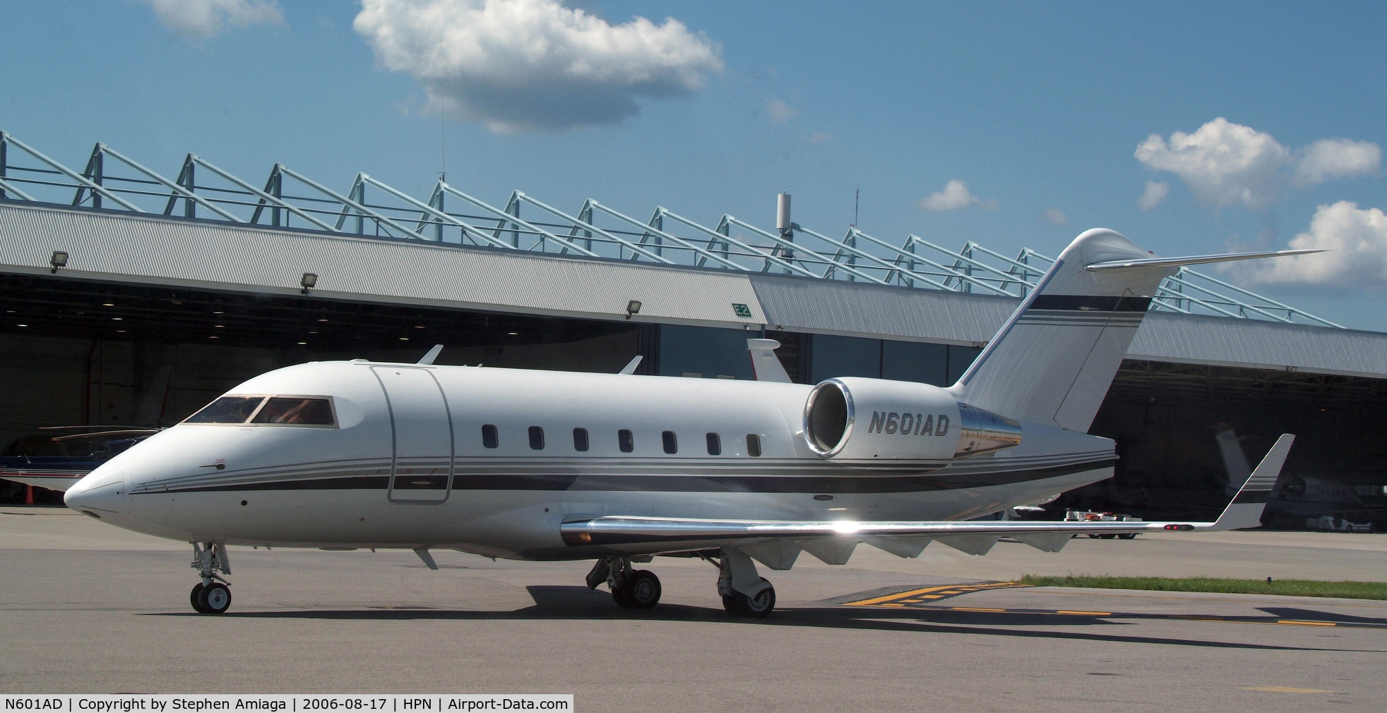 N601AD, 1995 Canadair Challenger 601-3R (CL-600-2B16) C/N 5186, On the ramp at Westchester...