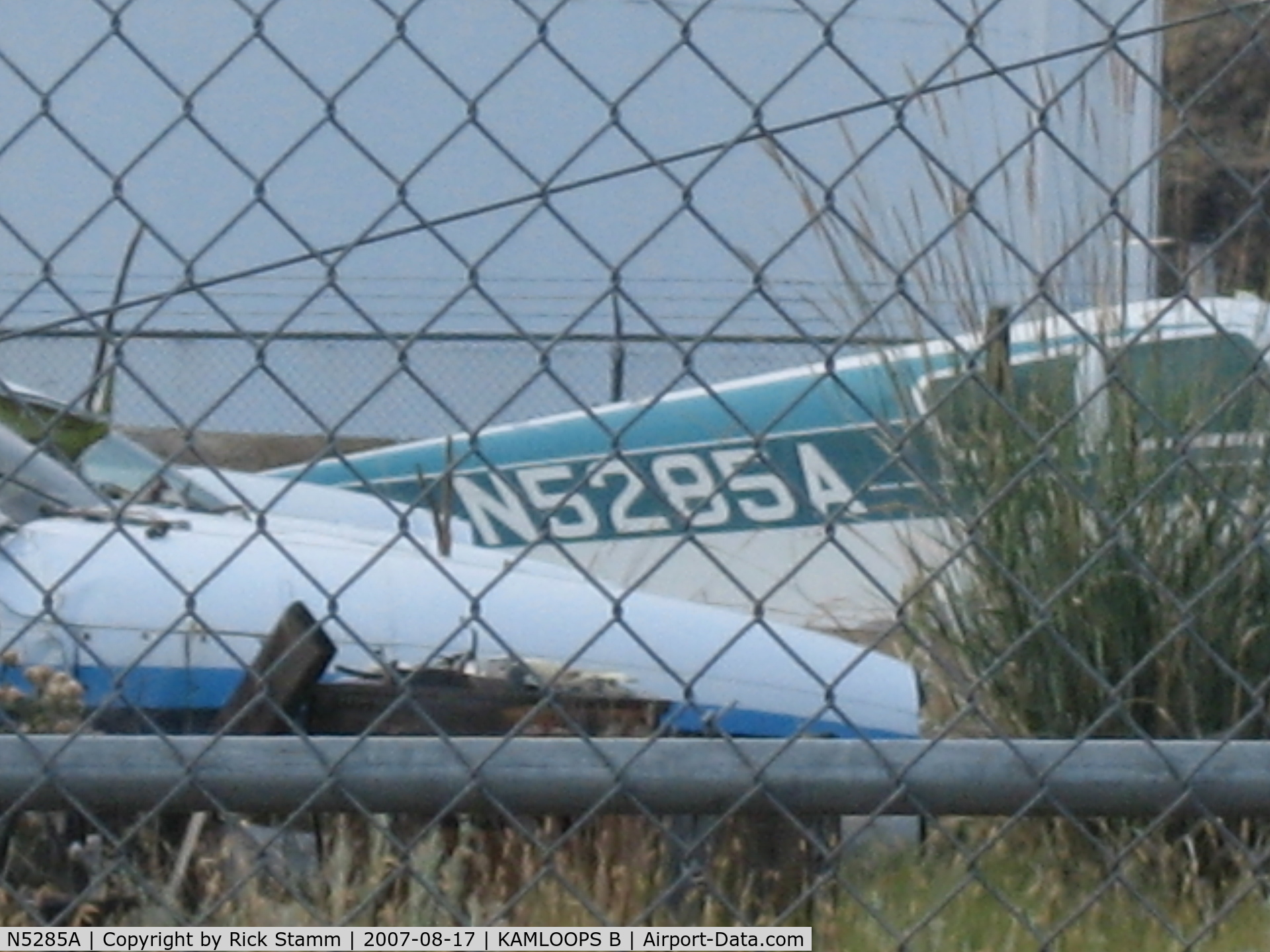 N5285A, 2001 Aerostar International Inc S-60A C/N S60A-3270, Cessna 310 found in Kamloops BC aircraft boneyard