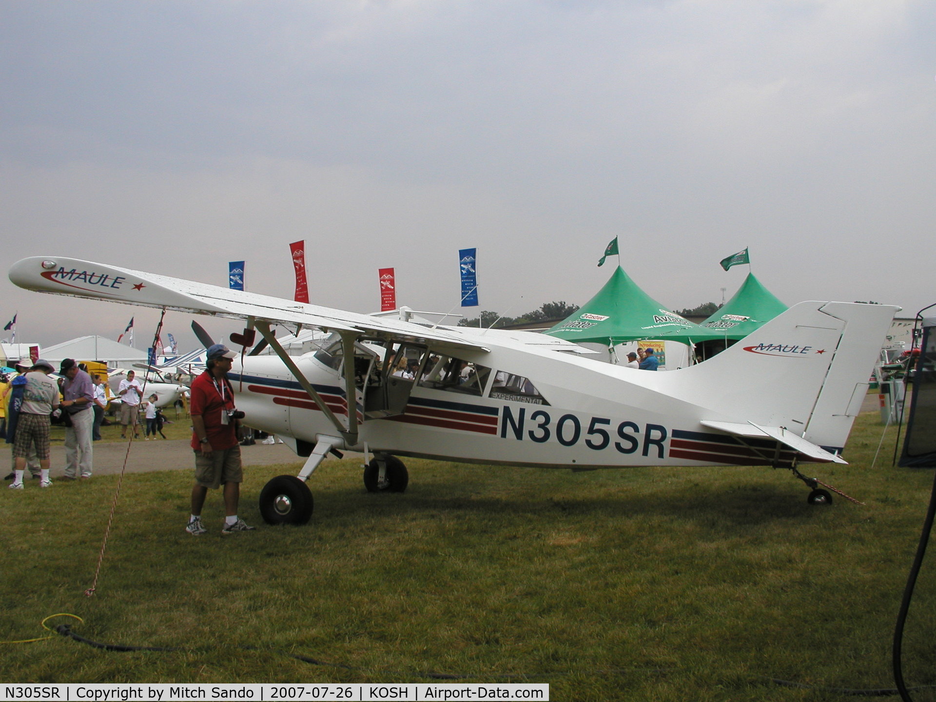N305SR, 2007 Maule M-9-230 C/N 44001C, EAA AirVenture 2007.