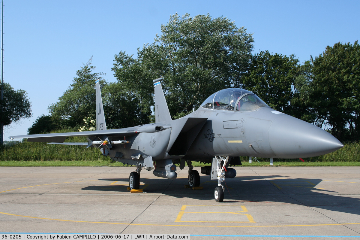 96-0205, 1996 McDonnell Douglas F-15E Strike Eagle C/N 1343/E215, F-15E 1343-E215