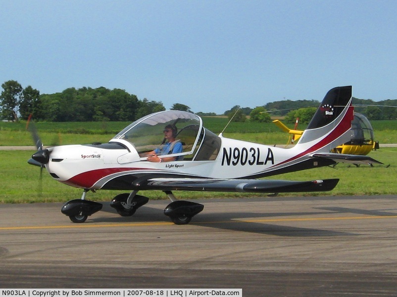N903LA, 2007 Evektor-Aerotechnik Sportstar Plus C/N 20070903, Attending Wings of Victory Airshow - Lancaster, OH